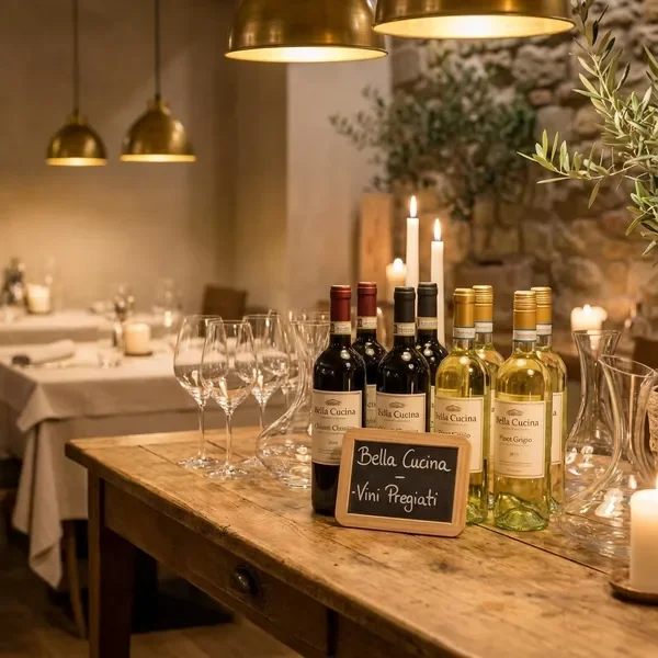 Italian wine selection